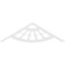 Ekena Millwork Pitch Classic Wagon Wheel Architectural Grade PVC Gable Pediment, 72"W x 21"H x 1"P (7/12) GPP072X021X100CWW - alternate 5